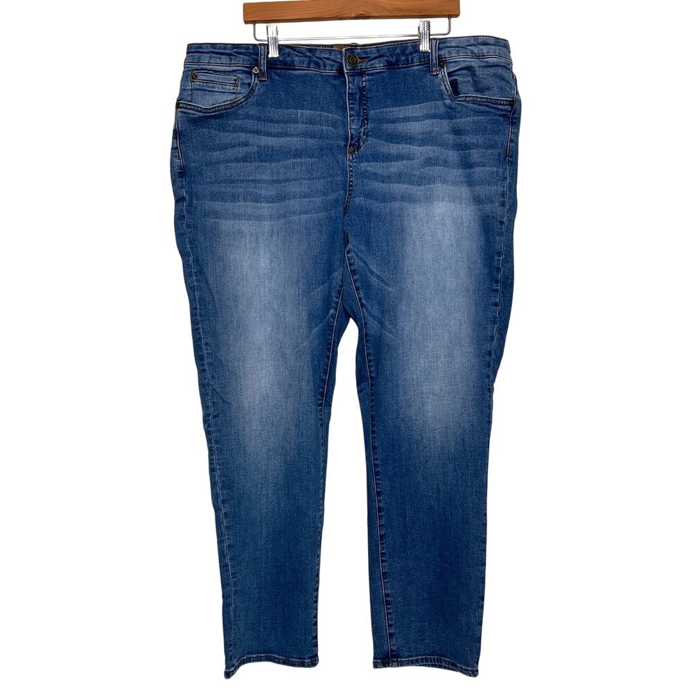 Kut from the Kloth Katy Boyfriend Jeans Plus Size 20W Medium Wash Stretch Denim